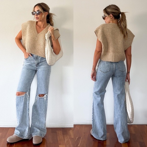 Daze Denim - NWT Daze Far Out High Rise Wide Leg Jeans